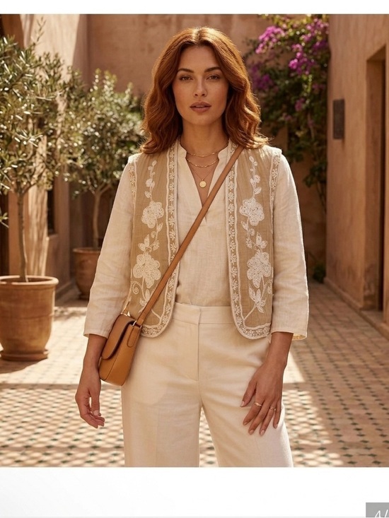 Zara Jackets & Blazers - ZARA Boho Embroidered Vest XS - SOLD OUT Blogger Favorite - EUC Rare